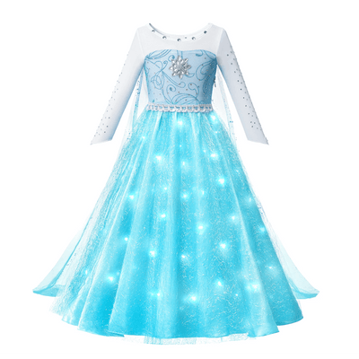 Elsa kleid mit schleppe