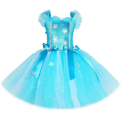 Blaues elsa kleid 