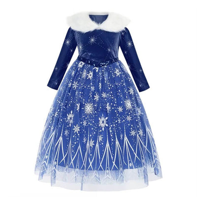 Elsa kleid dunkelblau 